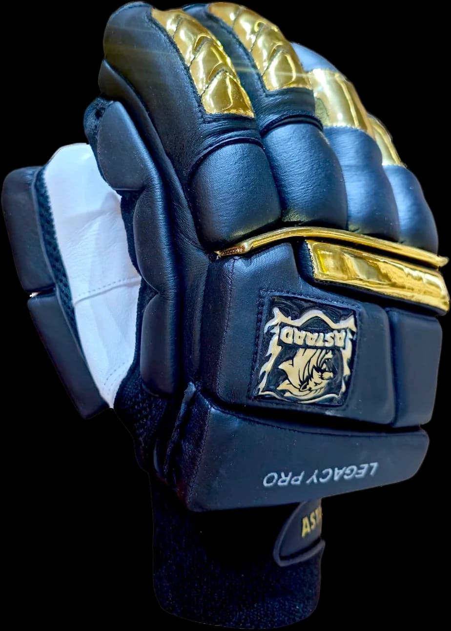 Astaad Legacy Pro Gloves Black, cricket batting gloves, photo 1 of 4