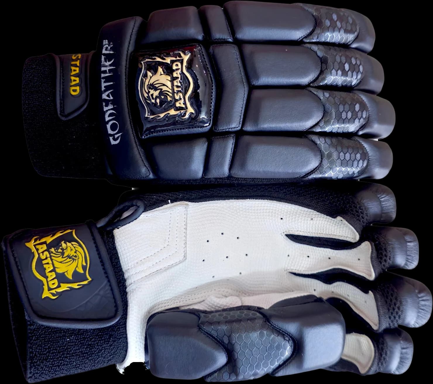 Astaad Godfather Players Black, cricket batting gloves, photo 2 of 4