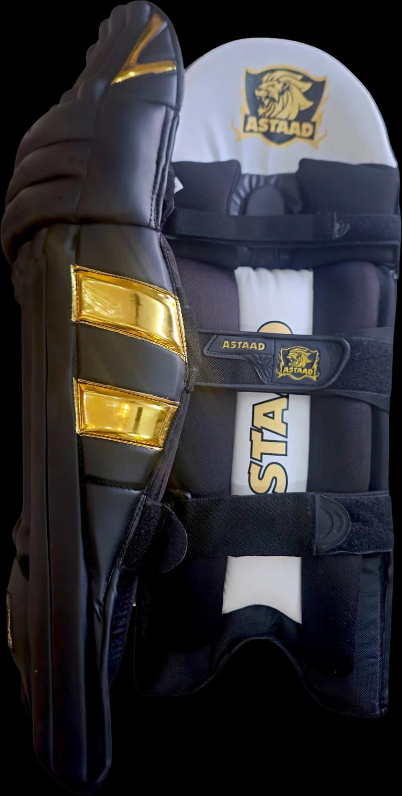 Astaad Legacy Pro Pads Black, cricket batting pads, photo 1 of 3