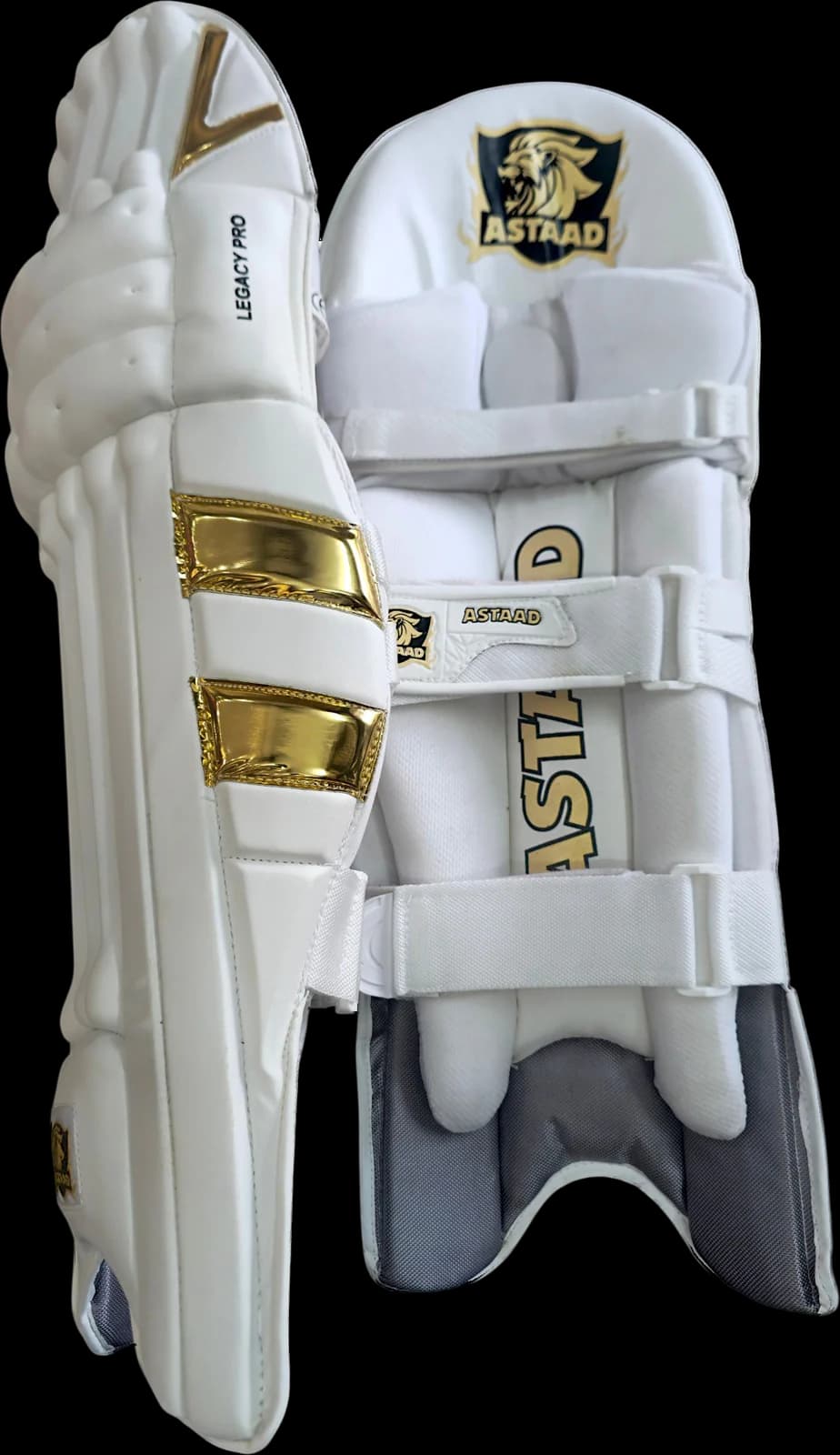 Astaad Legacy Pro Pads White, cricket batting pads, photo 1 of 4