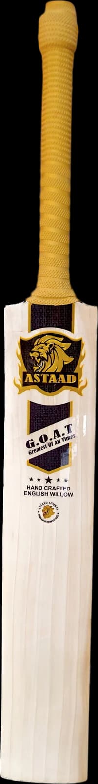 Astaad G.O.A.T Grade 1 English Willow Cricket Bat, back