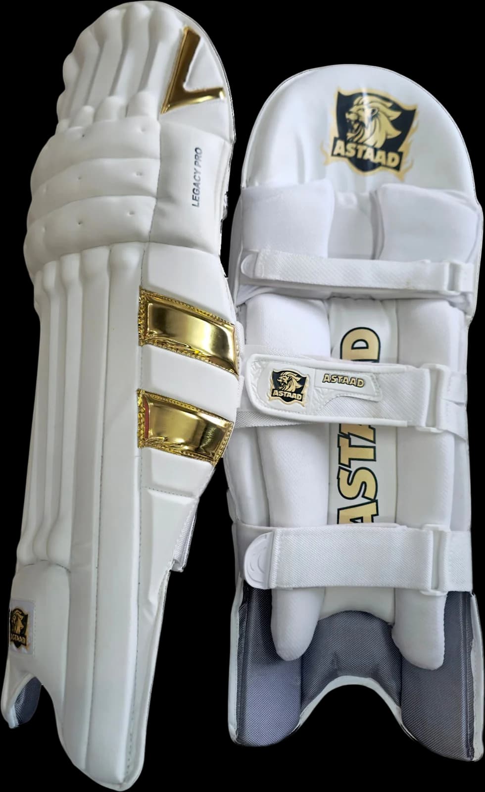 Astaad Legacy Pro Pads White, cricket batting pads, photo 4 of 4