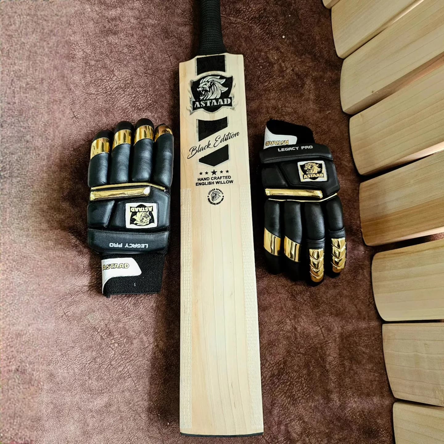 Astaad Black Edition Grade 2 English Willow Cricket Bat, photo 7 of 8